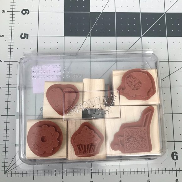 Stampin' Up! Carnival Set Rubber Stamps Set of 6 - Picture 4 of 5